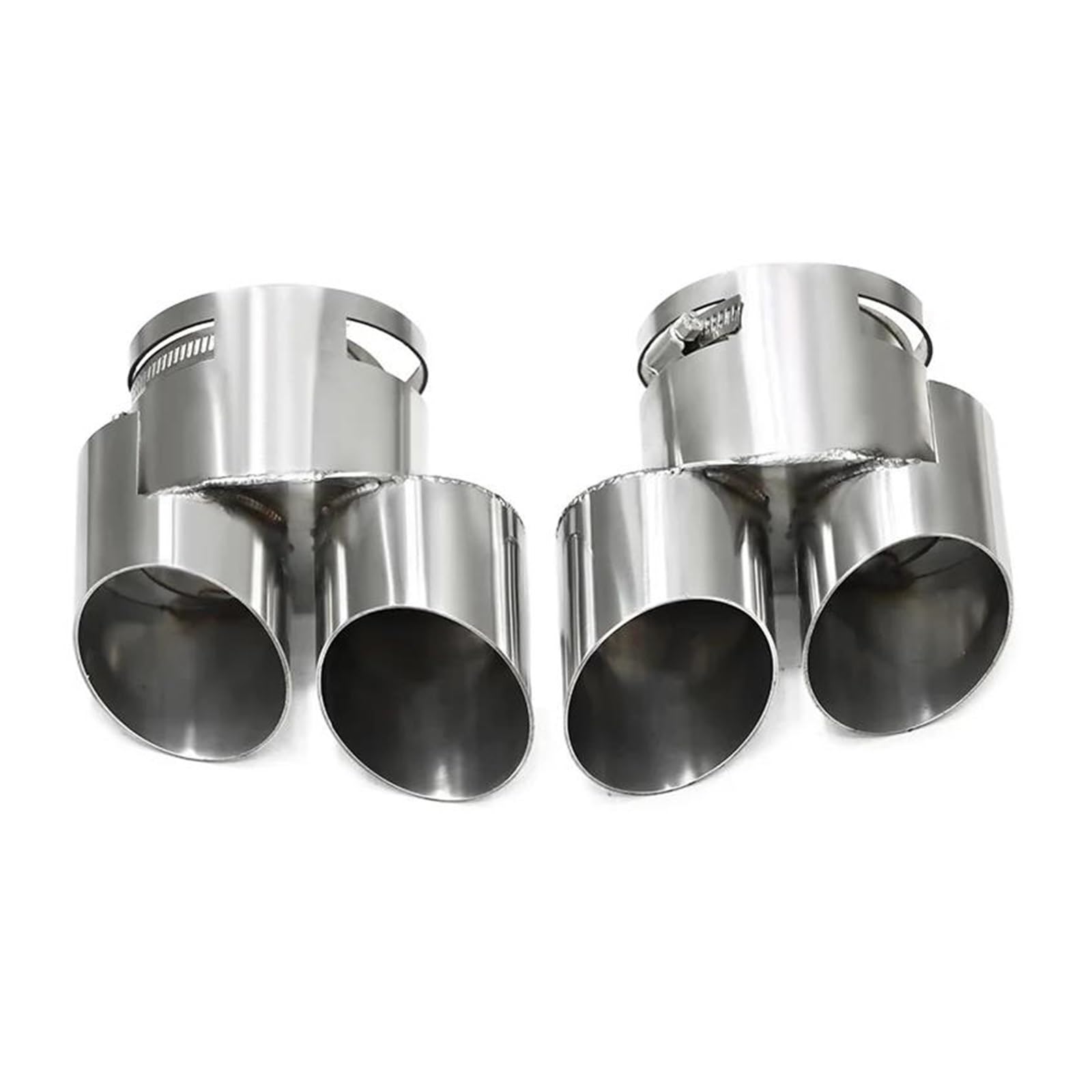Abgasrohrleitungen Auto-Endrohr Auspuffrohr Edelstahl Schalldämpferspitze Düse Endrohr Auspuffspitze Für B&MW G05 X5 G06 X6 Autoschalldämpfer(Silber) von CAVINBDZ