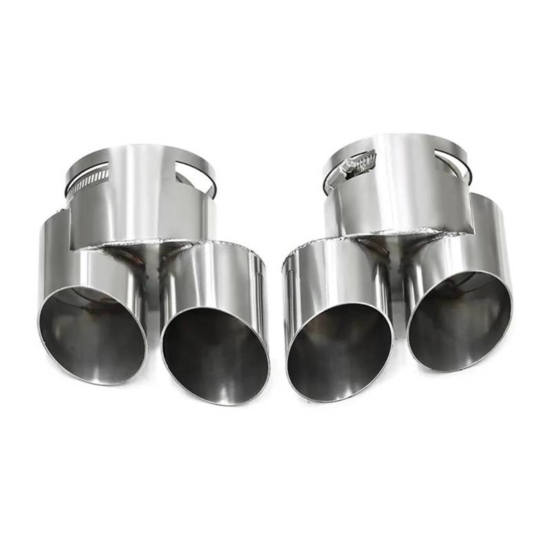 Abgasrohrleitungen Auto-Endrohr Auspuffrohr Edelstahl Schalldämpferspitze Düse Endrohr Auspuffspitze Für B&MW G05 X5 G06 X6 Autoschalldämpfer(Silber) von CAVINBDZ