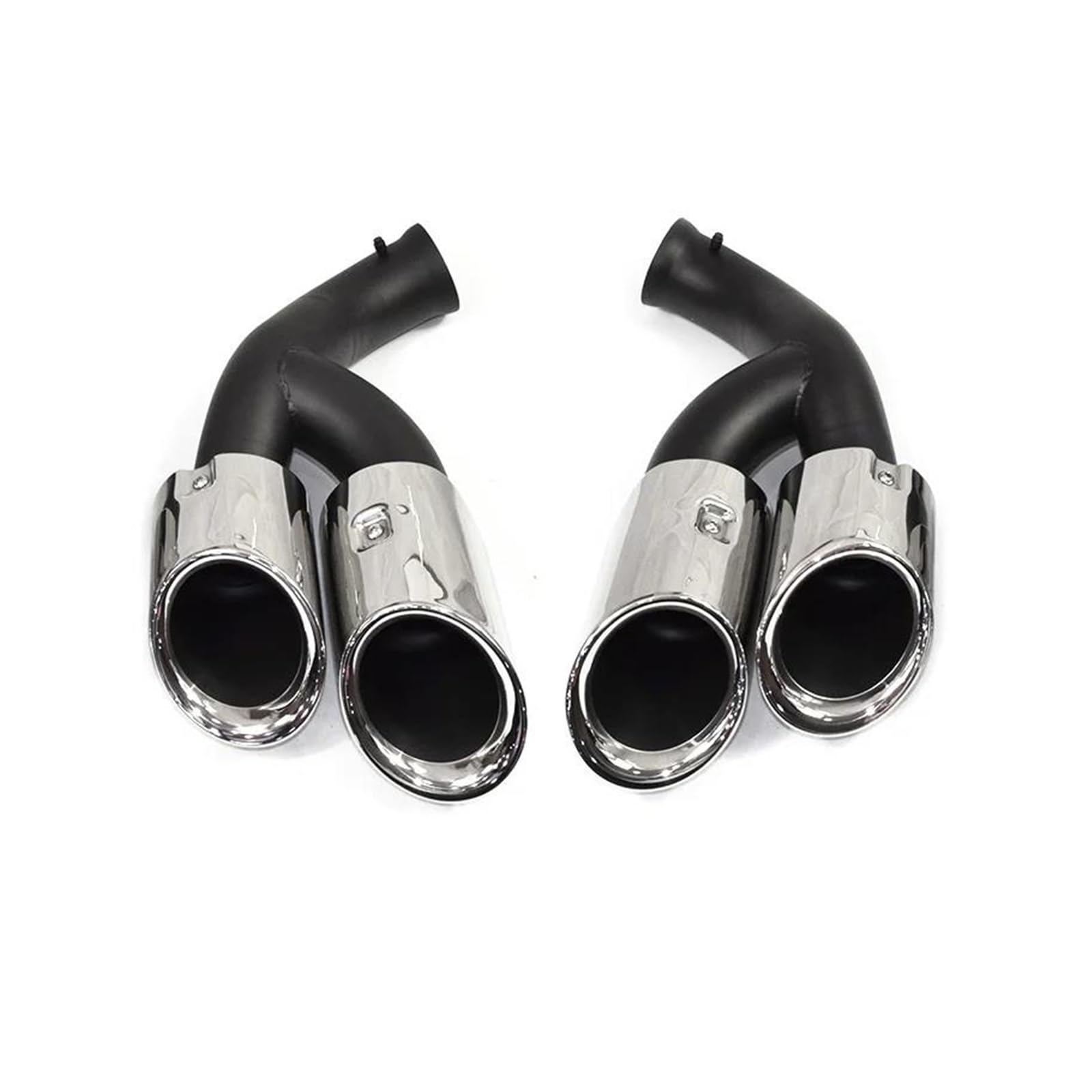 Abgasrohrleitungen Autoauspuffblende Auspuffrohr Schalldämpferblende Auspuffsystemdüse Für P&orsche Für Cayenne 2015 2016 2017 GTS Autoschalldämpfer(Silver B) von CAVINBDZ