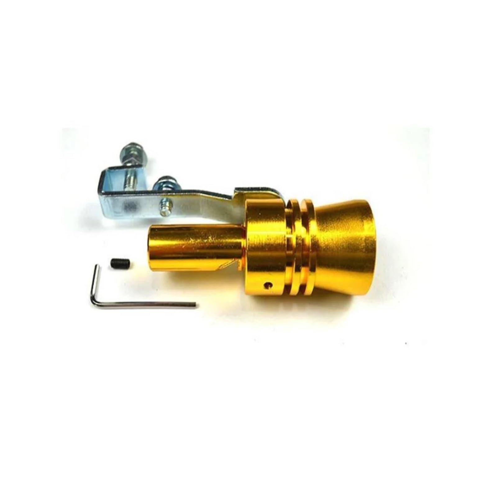 Abgasrohrleitungen Autoauspuffrohr Turbo Sound Whistle Für VW Für Polo Für Jetta Für Golf 7 5 6 Für P&assat B5 B6 B7 Autoschalldämpfer(Gold) von CAVINBDZ