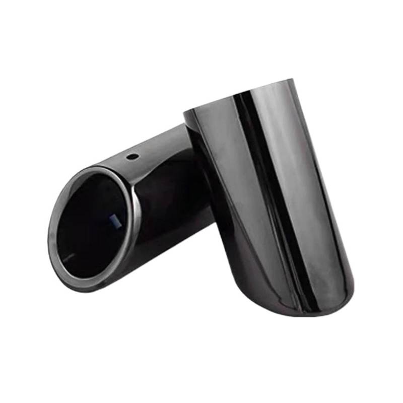 Abgasrohrleitungen Für A4 B8 Für Avant A5 Sportback 8T Q5 8R Q3 8U 76 Mm Edelstahl-Auto-Endrohr-Auspuffschalldämpfer-Rohrspitze Autoschalldämpfer(Black) von CAVINBDZ