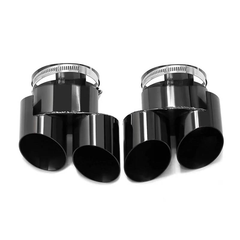 Abgasrohrleitungen Für B&MW G05 X5 G06 X6 Auto-Endrohr Auspuffrohr Edelstahl Schalldämpferspitze Düse Endrohr Auspuffspitze Autoschalldämpfer(Black) von CAVINBDZ