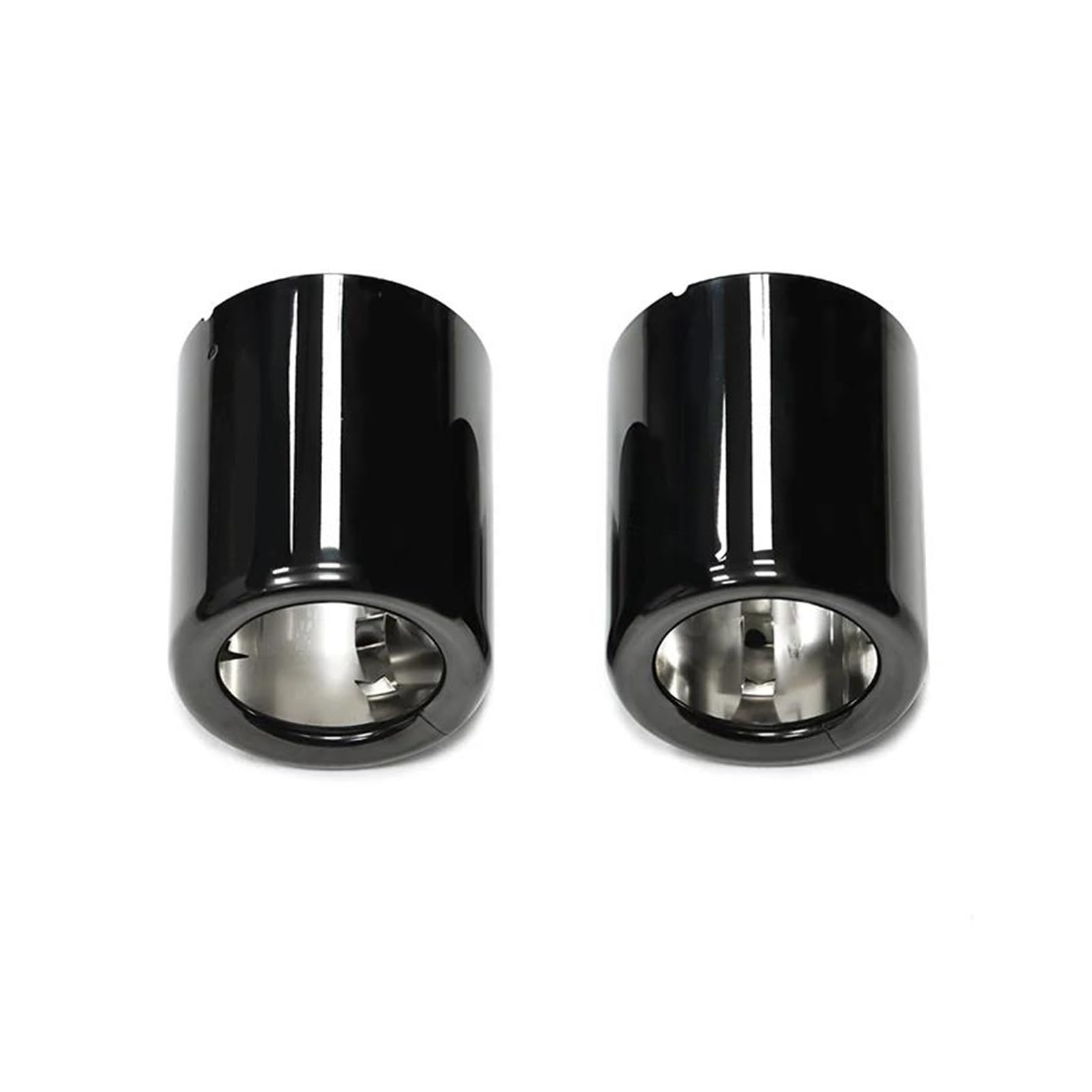 Abgasrohrleitungen Für B&MW X1 F49 F48 2019+ 2 Stück/Los Auspuffblende Zierblende Auspuffblende Ersatzendrohr Auspuffblende Schalldämpferblende Autoschalldämpfer(Black) von CAVINBDZ