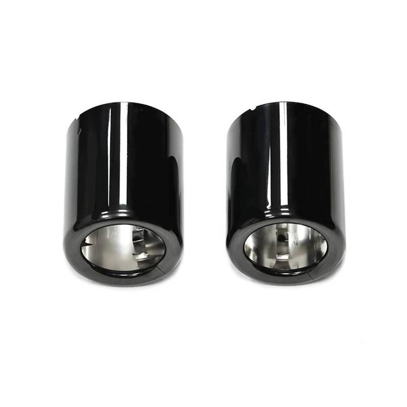 Abgasrohrleitungen Für B&MW X1 F49 F48 2019+ 2 Stück/Los Auspuffblende Zierblende Auspuffblende Ersatzendrohr Auspuffblende Schalldämpferblende Autoschalldämpfer(Black) von CAVINBDZ