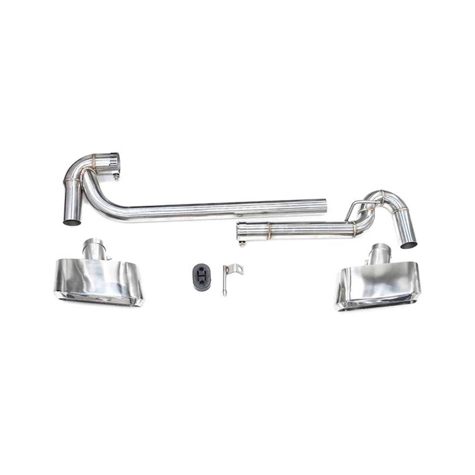 Abgasrohrleitungen Für B&MW X3 F25 X4 F26 2011-2017 Auto-Schalldämpfer-Endrohr Edelstahl Quadratisches Auto-Endrohr Auspuffanlage Autoschalldämpfer(Silber) von CAVINBDZ