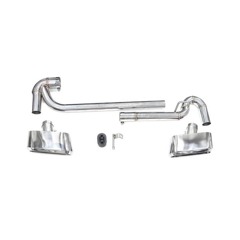 Abgasrohrleitungen Für B&MW X3 F25 X4 F26 2011-2017 Auto-Schalldämpfer-Endrohr Edelstahl Quadratisches Auto-Endrohr Auspuffanlage Autoschalldämpfer(Silber) von CAVINBDZ