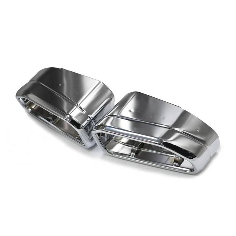 Abgasrohrleitungen Für B&MW X3 LCI G01 30i Ix EX X4 LCI G02 30iX Für M-Sport Autoauspuffblende Quadratische Auspuffrohr-Schalldämpferdüse Autoschalldämpfer(Silber) von CAVINBDZ