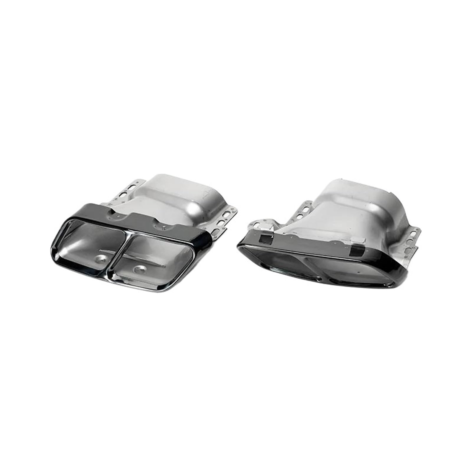 Abgasrohrleitungen Für Mercedes AMG A45 W176 CLA45 C117 2013-2018 2 Stück Vierfach-Auspuffendrohre Aus Edelstahl Autoschalldämpfer(Black) von CAVINBDZ