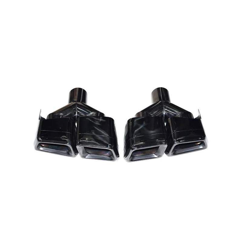 Abgasrohrleitungen Für Mercedes Für Benz CLS-Klasse W218 2011-2018 CLS AMG 63 Auspuffrohr-Upgrade Quad Out Square Schalldämpfer-Spitzendüse Autoschalldämpfer(Y Black) von CAVINBDZ