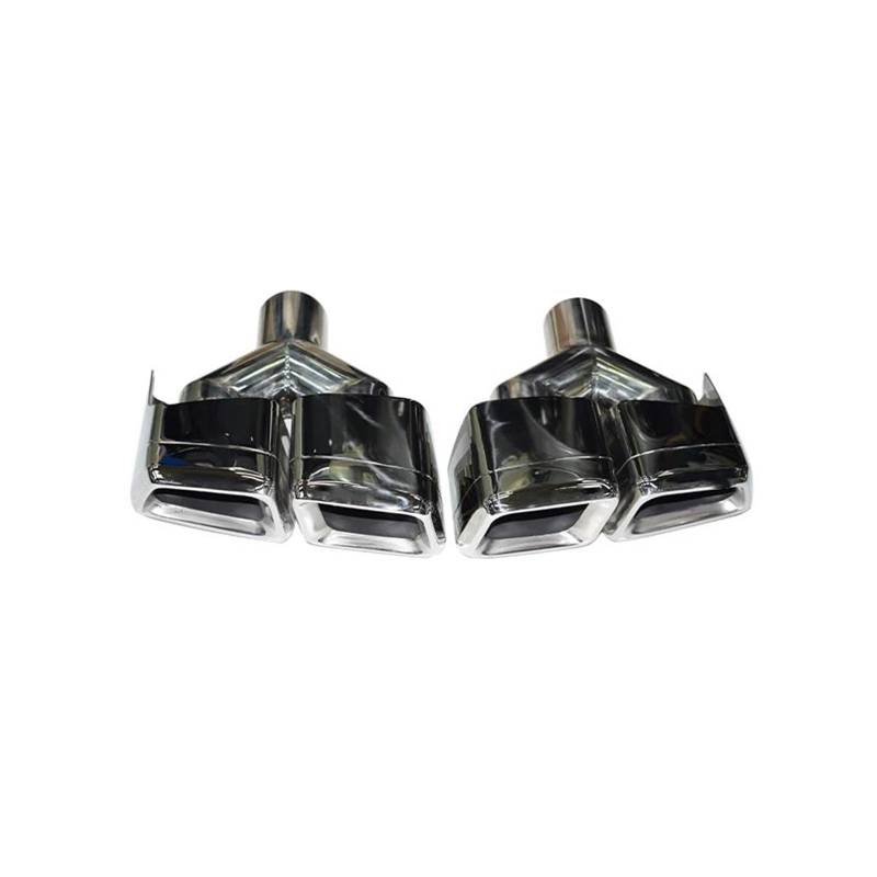 Abgasrohrleitungen Für Mercedes Für Benz CLS-Klasse W218 2011-2018 CLS AMG 63 Auspuffrohr-Upgrade Quad Out Square Schalldämpfer-Spitzendüse Autoschalldämpfer(Y Silvre) von CAVINBDZ