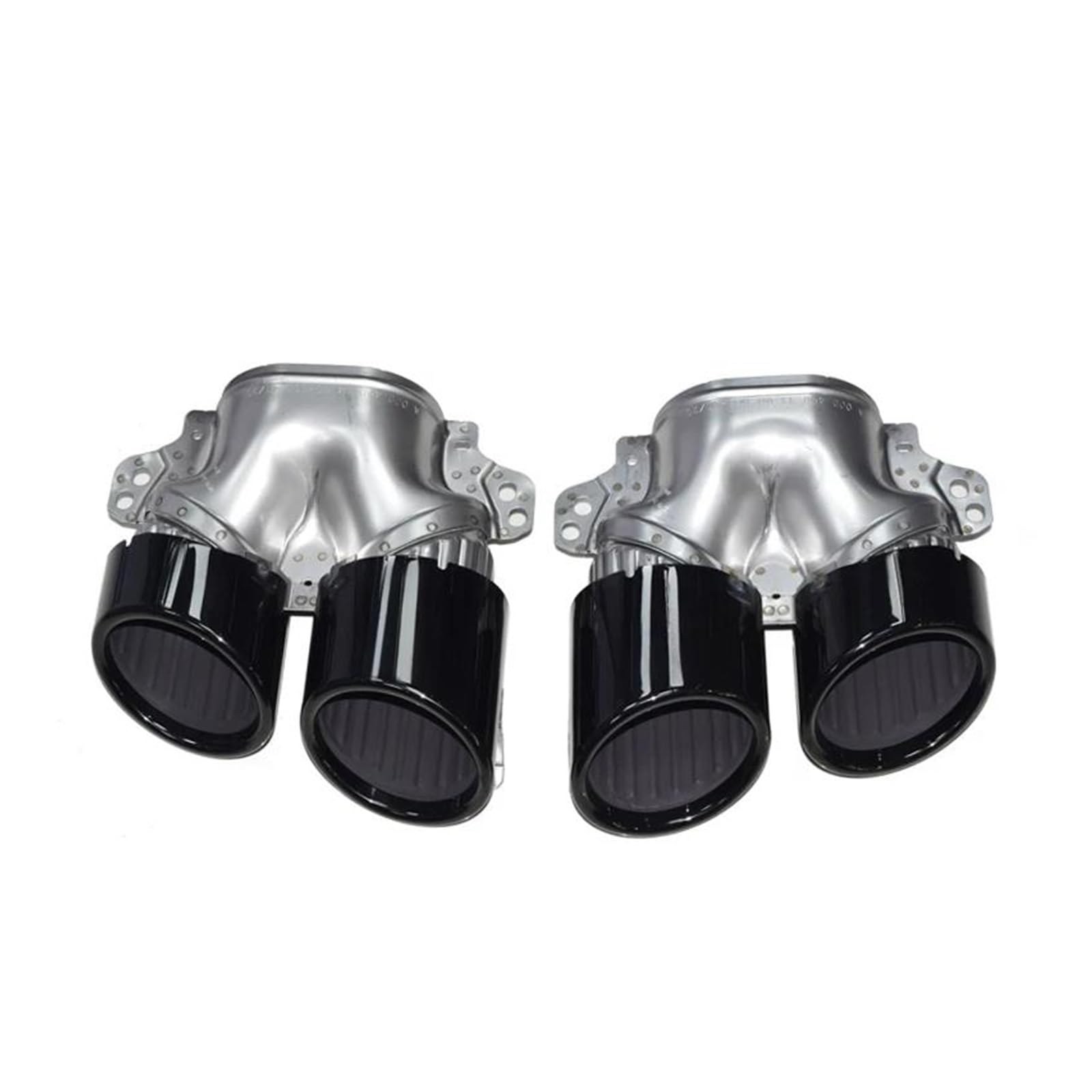 Abgasrohrleitungen Für Mercedes Für Benz W177 A35 C118 CLA35 X247 GLB35 A45S Umrüstung 2020+ Auspuffblende Heckstoßstange Schalldämpfer Auspuffendrohr Autoschalldämpfer(Black) von CAVINBDZ
