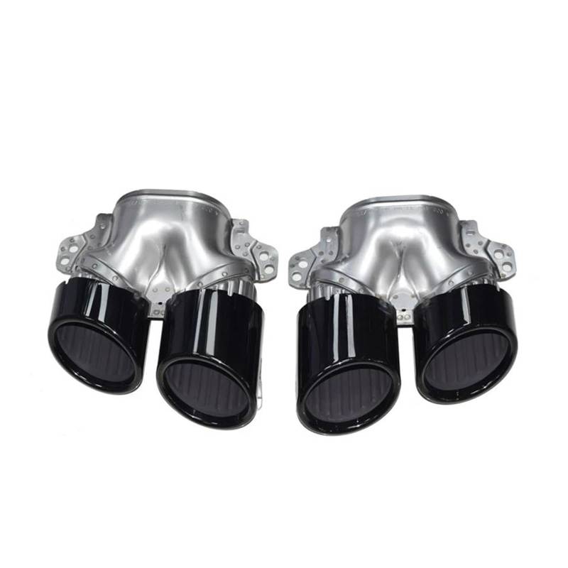 Abgasrohrleitungen Für Mercedes Für Benz W177 A35 C118 CLA35 X247 GLB35 A45S Umrüstung 2020+ Auspuffblende Heckstoßstange Schalldämpfer Auspuffendrohr Autoschalldämpfer(Black) von CAVINBDZ