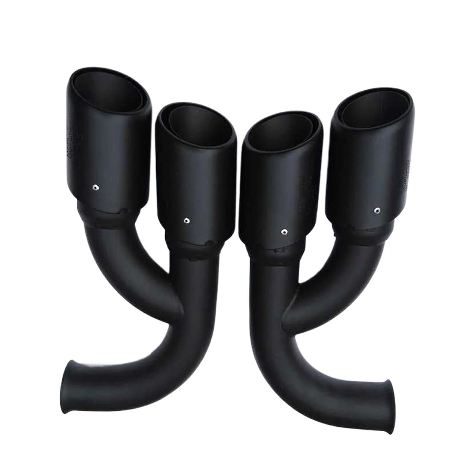 Abgasrohrleitungen Für P&orsche Für Cayenne V6 V8 2011 2012 2013 2014 Auto-Heckauspuff-Endrohr Schalldämpferrohr Autoschalldämpfer(Long Black) von CAVINBDZ