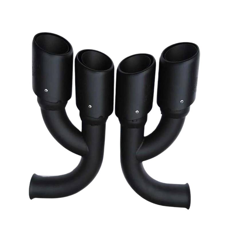 Abgasrohrleitungen Für P&orsche Für Cayenne V6 V8 2011 2012 2013 2014 Auto-Heckauspuff-Endrohr Schalldämpferrohr Autoschalldämpfer(Long Black) von CAVINBDZ