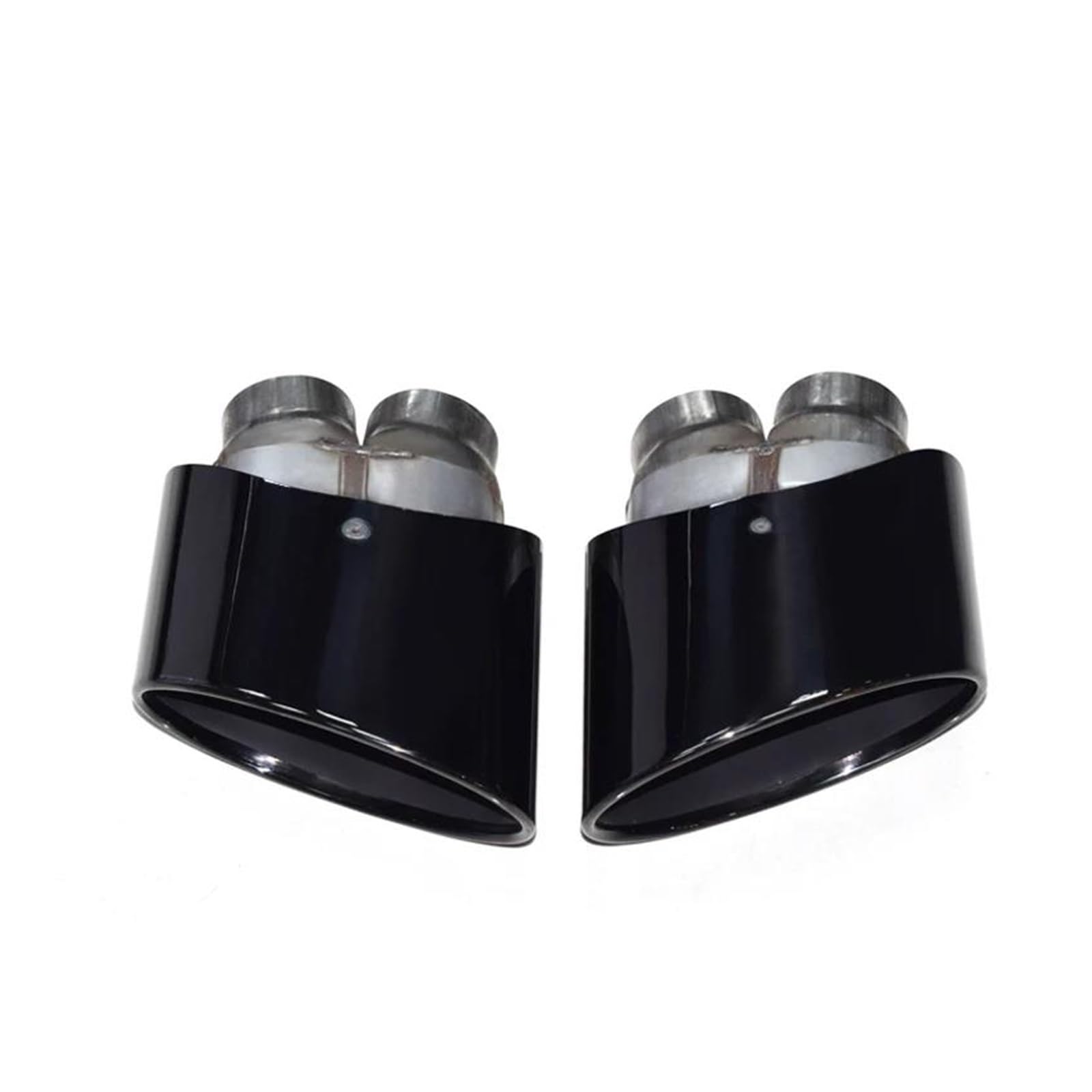 Abgasrohrleitungen Für S3 S4 S5 S6 RS3 RS4 RS4 RS5 RS6 Autoauspuffblende Doppel-Innenschalldämpferblende Auspuffsystem Auspuffrohrblende Autoschalldämpfer(Black) von CAVINBDZ