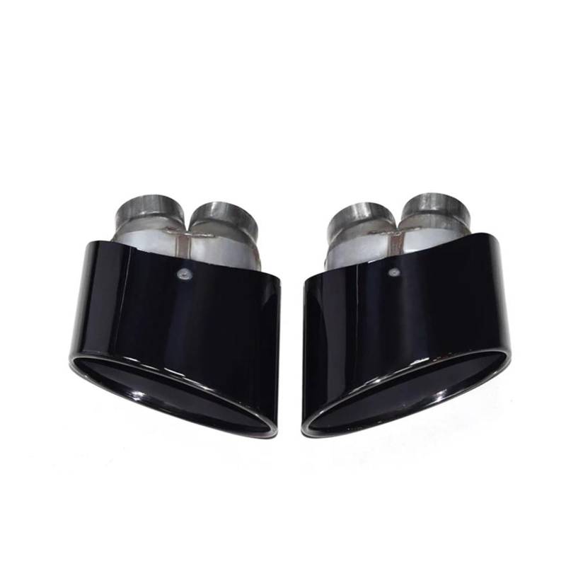 Abgasrohrleitungen Für S3 S4 S5 S6 RS3 RS4 RS4 RS5 RS6 Autoauspuffblende Doppel-Innenschalldämpferblende Auspuffsystem Auspuffrohrblende Autoschalldämpfer(Black) von CAVINBDZ
