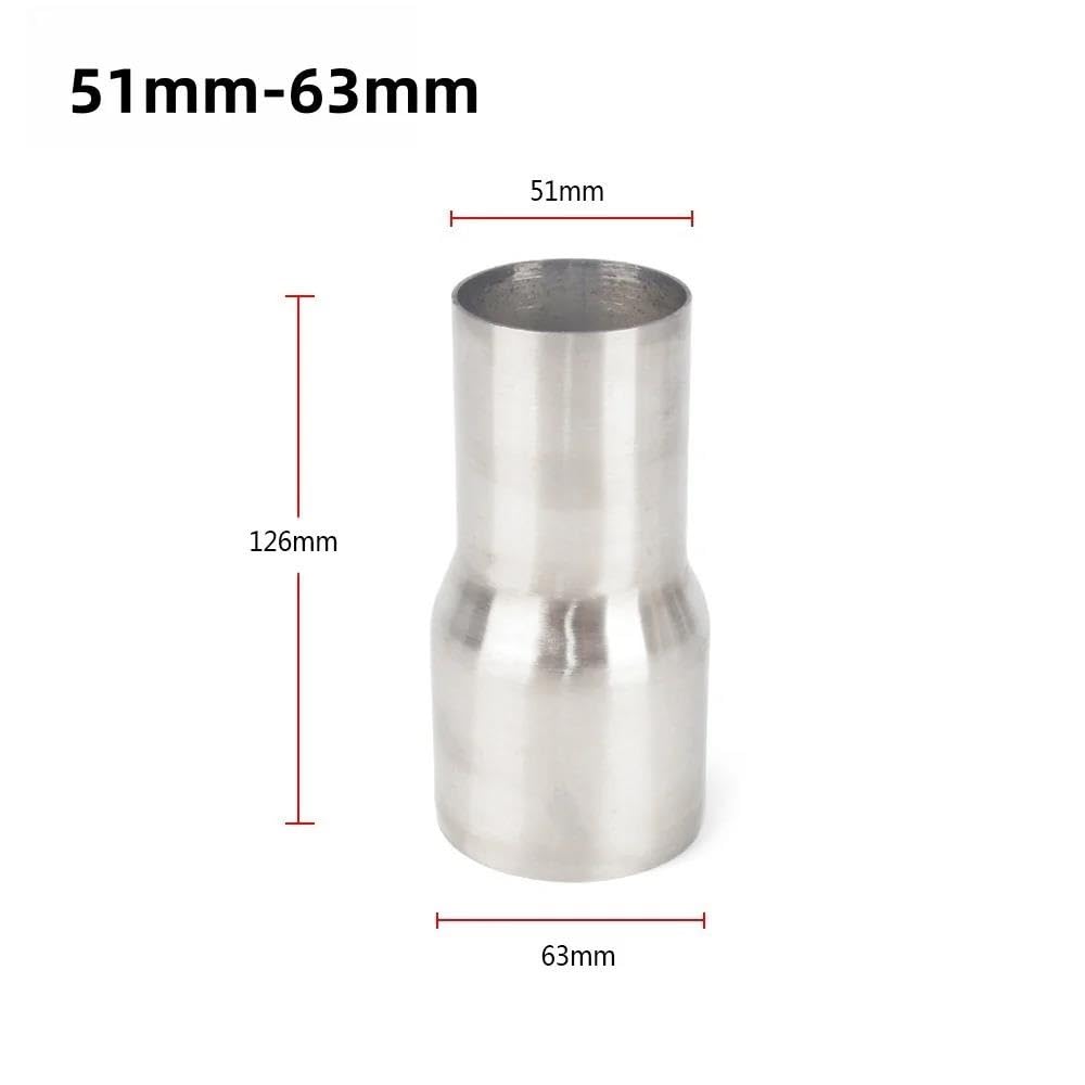 Abgasrohrleitungen Universal 51/63/57/76mm Edelstahl-Autoauspuff-Reduzierstück-Verbindungsrohr-Adapter Auspuffbaugruppe Autozubehör Autoschalldämpfer(Multi Layers) von CAVINBDZ