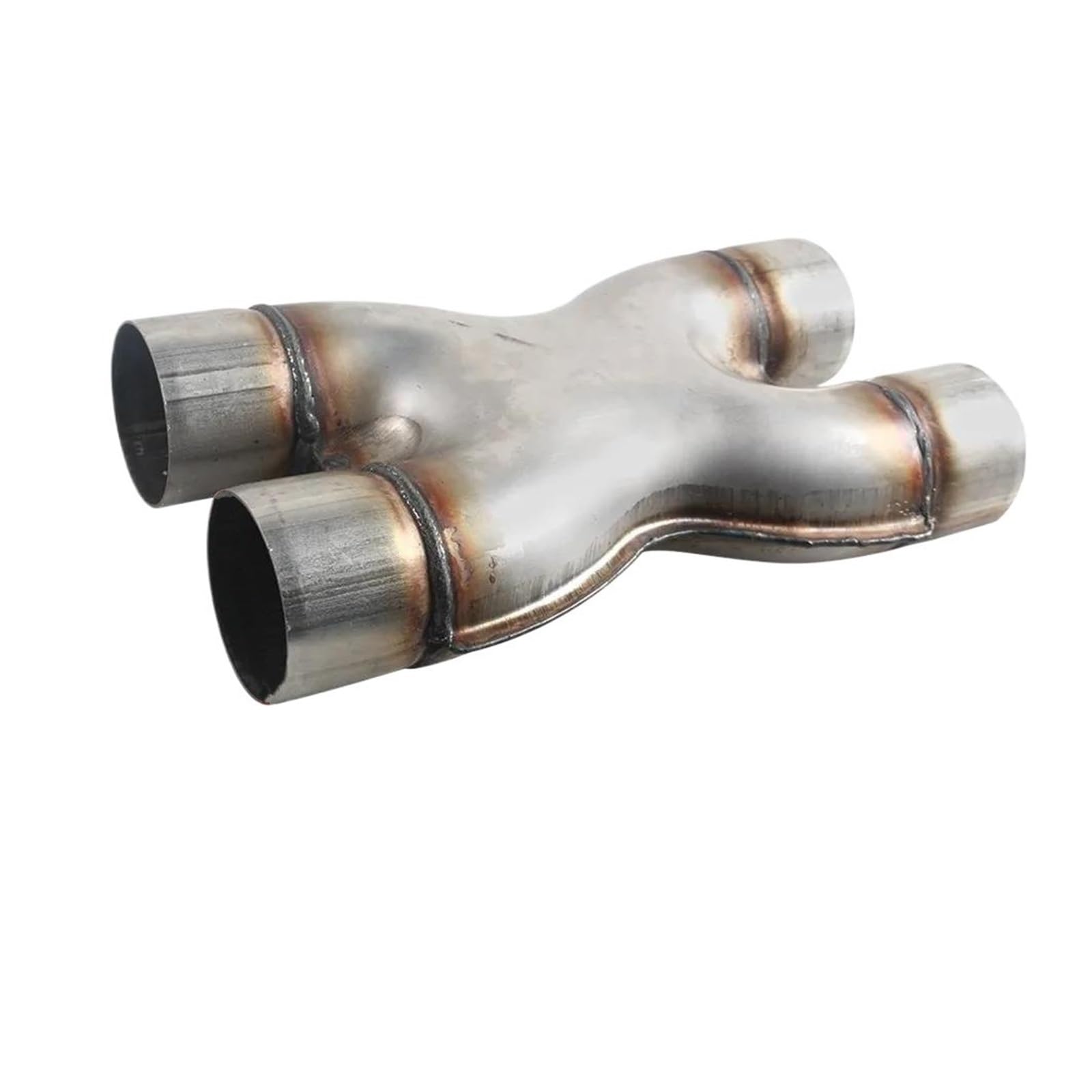 Abgasrohrleitungen Universal-Auspuff X-Rohr 2,5"/3" Einlass/Auslass Edelstahl Dual Crossover X-Rohr Auspuffspitze Zum Anschweißen Autoschalldämpfer(2.5 inches) von CAVINBDZ