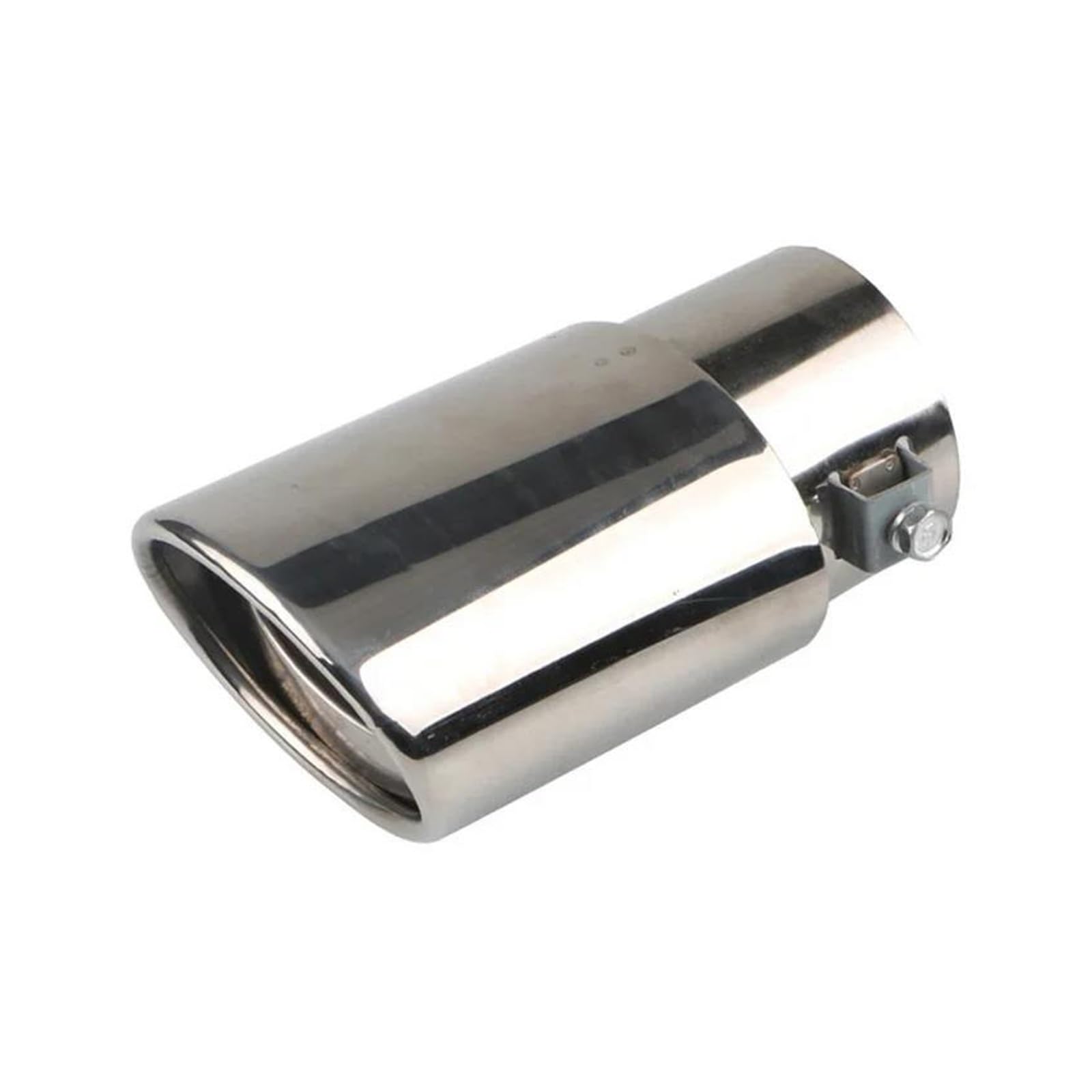 Abgasrohrleitungen Universal-Auspuffschalldämpfer Aus Edelstahl Rund 63mm Auspuffendrohr Für Autos Einzelauslasshals Autoschalldämpfer(B Straight) von CAVINBDZ