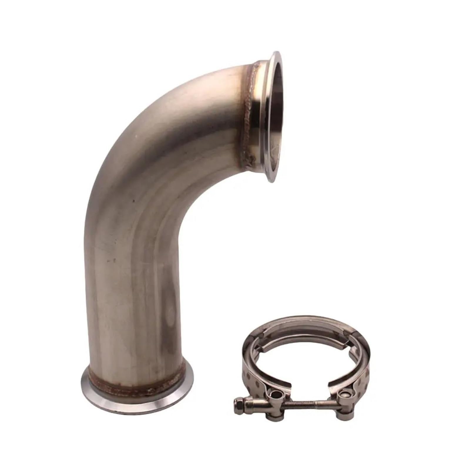 Abgasrohrleitungen Universeller 3-Zoll-V-Band-Edelstahl-90-Grad-Kniestückadapter Für Abgas-Fallrohrflansch Mit Klemmrohr Autoschalldämpfer Abgasrohrleitungen Universeller 3-Zoll-V-Band-Edelstahl-90-Grad-Kniestückadapter Für Abgas-Fallrohrflansch Mit Klemmrohr Autoschalldämpfer von CAVINBDZ