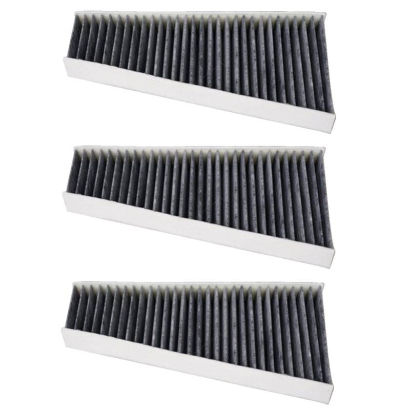 CAXUMO Externer Innenraumfilter, for Audi, A4 B8 Q5 8R A5 8T 8F S5 Klimaanlage Außenfilter OEM 8KD819441 FT245 Pollenfilter Auto(Only 3 Filters) von CAXUMO