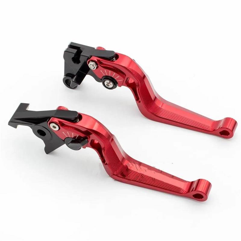 Für Aprilia RSV4 Factory RSV4-R RSV4RR 2009-2018 CNC 3D Snake Aluminium Motorrad Zubehör Einstellbare Bremse Kupplung Hebel Kupplungshebel Bremshebel Kupplung(Red-175mm) von CBCZTLLMVG