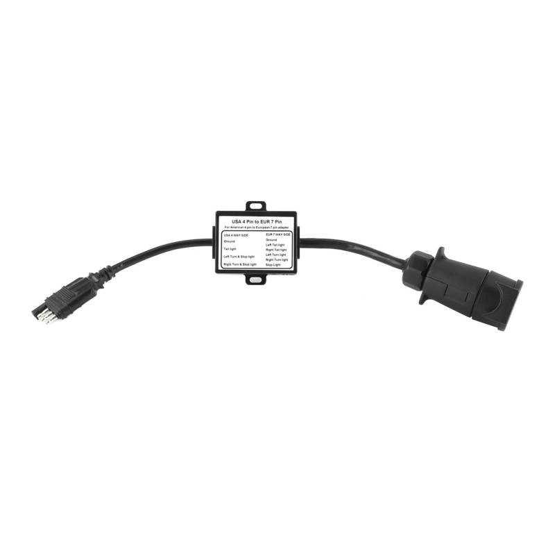 Anhängerstecker Lichtkonverter USA 4-polig auf EUR 7-polig Adapter Stopp/Bremse Trennen Anhängerstecker von CBGKITXO