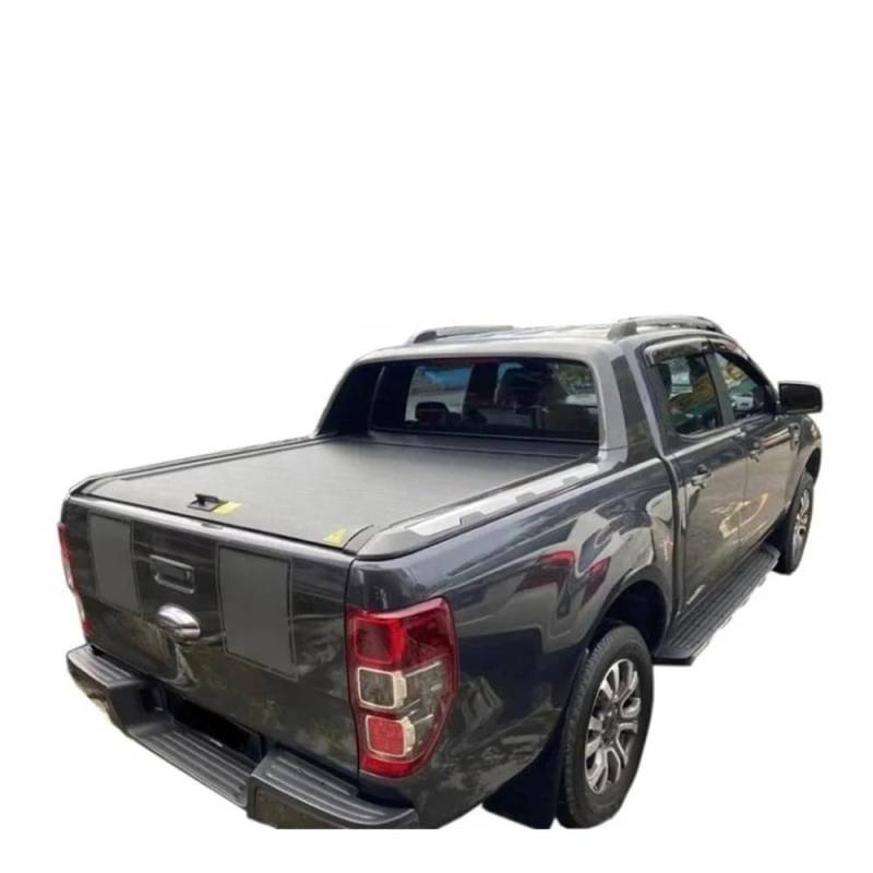 4x4-Außenzubehör, einziehbare Ladeflächenabdeckung, Ladeflächenabdeckung mit Passwortsperre, kompatibel mit Ford Ranger Next Gen Truck Tonneau Covers von CBLOVR