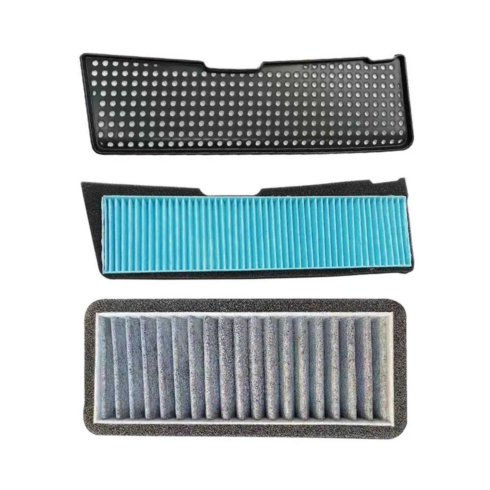Auto-Luftfilter, Klimaanlage, Innenraumfilter, Schutzabdeckung for Luftansauggitter, kompatibel mit Tesla Model 3, Ersatzteile 2021 2022(Complete Kit) von CBTZQIXJ