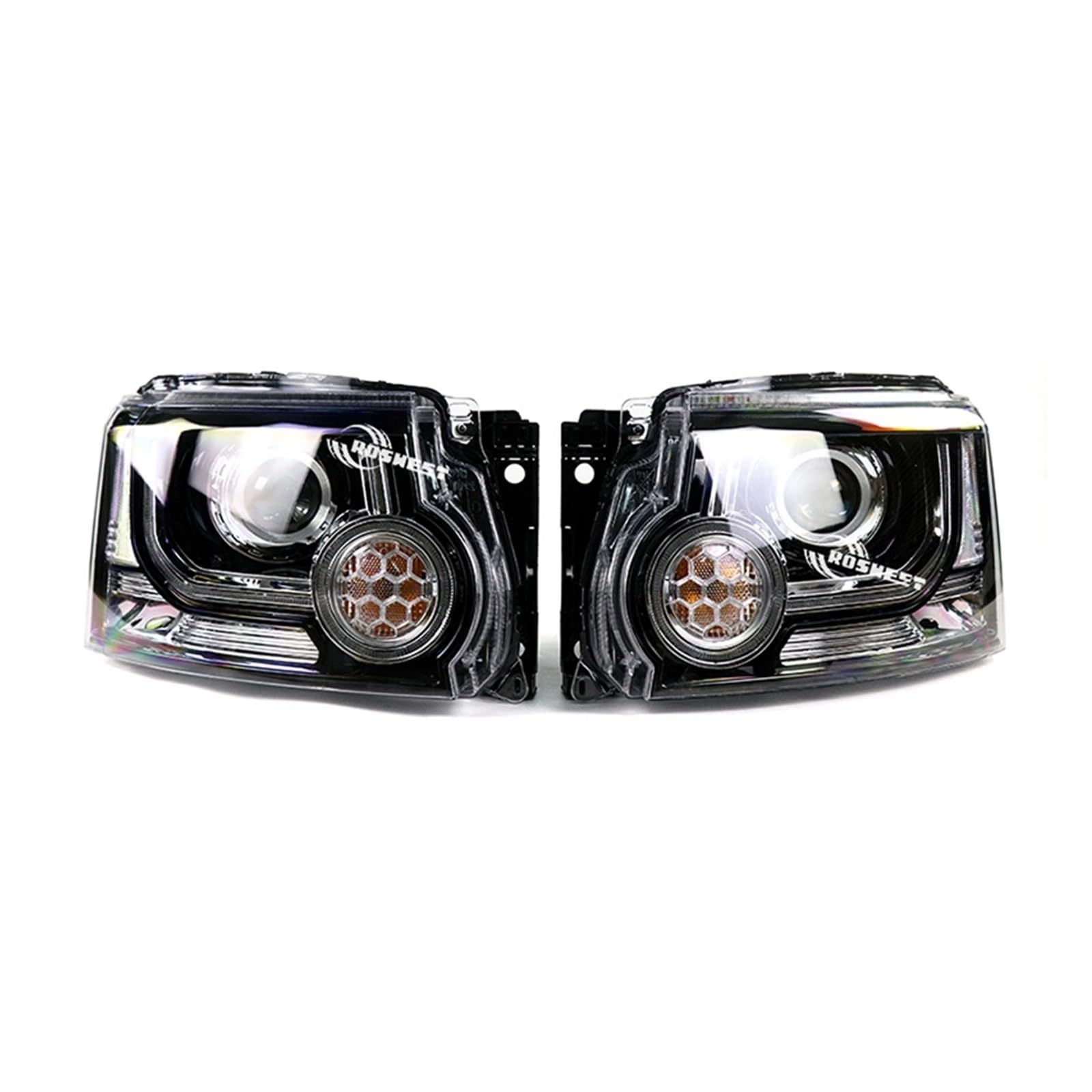 CBXPXVXP Auto Front Scheinwerfer Blinker Licht Kompatibel for Land Rover Discovery 4 Zubehör 2014 2015 2016 L319 Scheinwerfer(A set) von CBXPXVXP