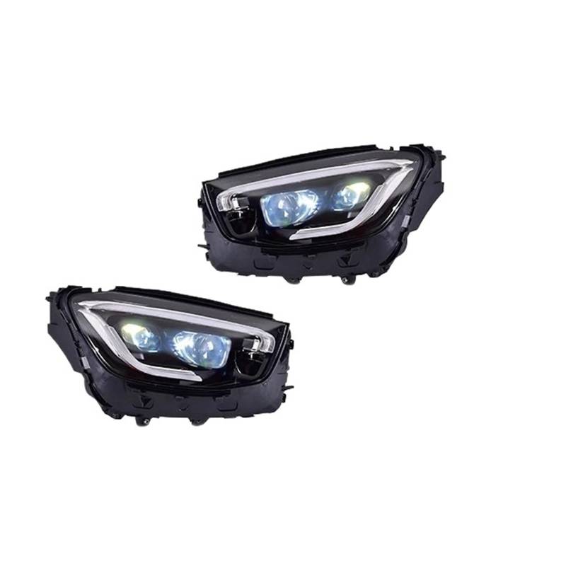 CBXPXVXP Auto-Frontlampen-Scheinwerfer-Montage Kompatibel for Benz GLC W253 2016-2022 Auto-Upgrade Hochkonfigurations-Projektorobjektiv-Zubehör(For 20-22 Standard) von CBXPXVXP
