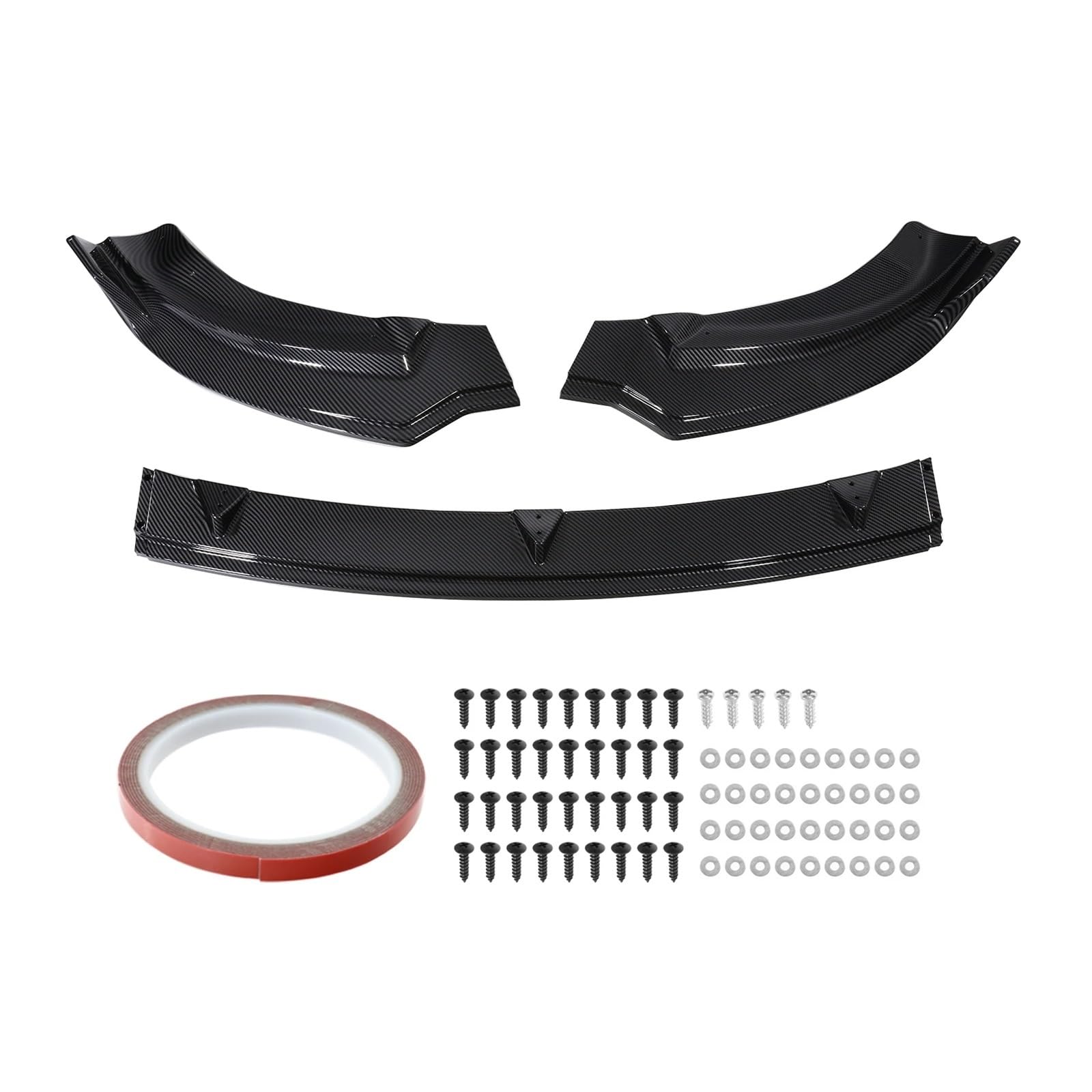 CBXPXVXP Auto-Frontstoßstangen-Lippen-Body-Kit Spoiler-Schutzabdeckung Stoßstangen-Lippensplitterschutz Kompatibel for Tesla Model Y 2020-2021(Gloss carbonfiber) von CBXPXVXP
