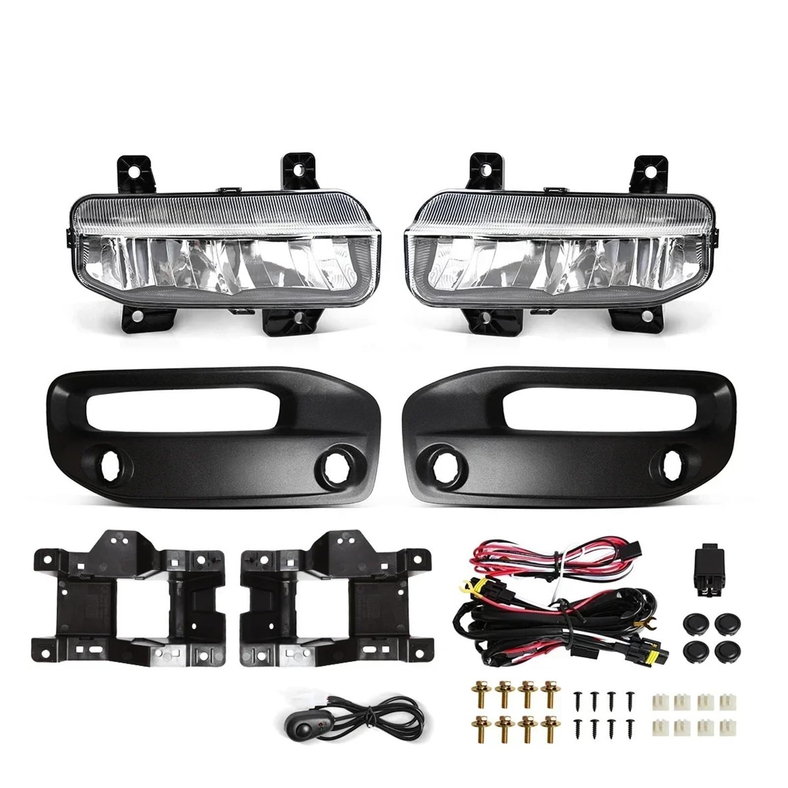 CBXPXVXP Auto Nebel Lampen Kompatibel for Dodge Ram 1500 2019 2020 2021 2022 2023 2024 Front Stoßstange Scheinwerfer Tagfahrlicht DRL CBXPXVXP Auto Nebel Lampen Kompatibel for Dodge Ram 1500 2019 2020 2021 2022 2023 2024 Front Stoßstange Scheinwerfer Tagfahrlicht DRL von CBXPXVXP