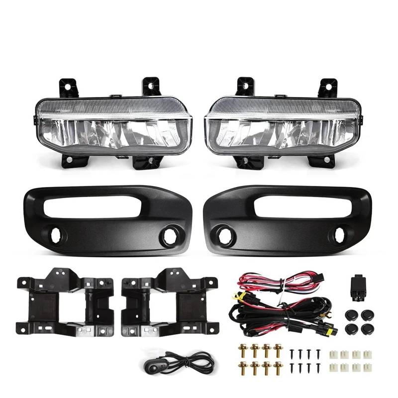 CBXPXVXP Auto Nebel Lampen Kompatibel for Dodge Ram 1500 2019 2020 2021 2022 2023 2024 Front Stoßstange Scheinwerfer Tagfahrlicht DRL von CBXPXVXP