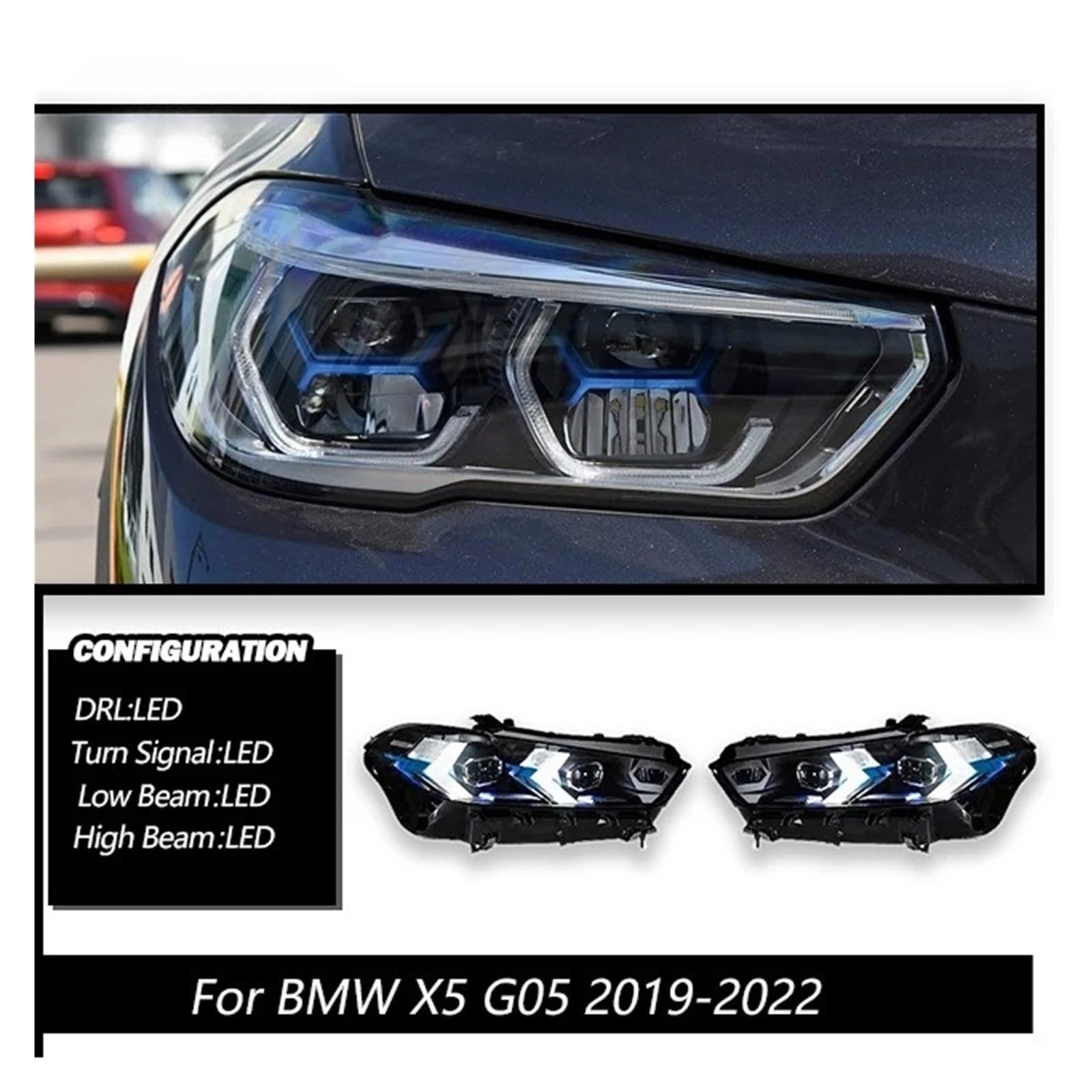 CBXPXVXP Autolichter Kompatibel for BMW X5 G05 Scheinwerfer 2019-2022 Projektorkopflampe Tagfahrlicht Autozubehör CBXPXVXP Autolichter Kompatibel for BMW X5 G05 Scheinwerfer 2019-2022 Projektorkopflampe Tagfahrlicht Autozubehör von CBXPXVXP