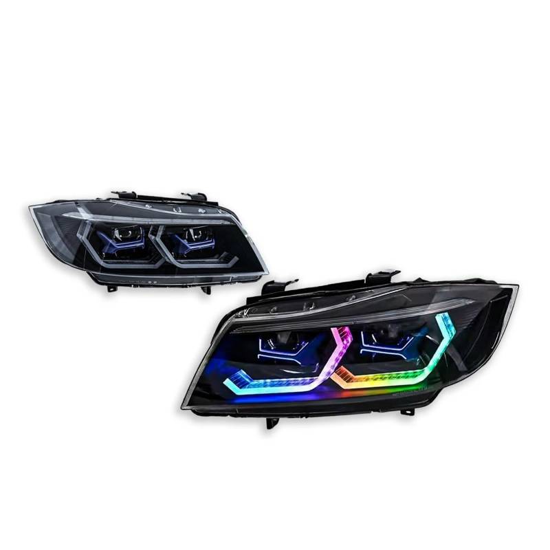 CBXPXVXP Autolichter kompatibel for BMW 3er 2005-2012 E90 RGB-Scheinwerfer-Projektor-Kopflampe Tagfahrlicht Autozubehör von CBXPXVXP