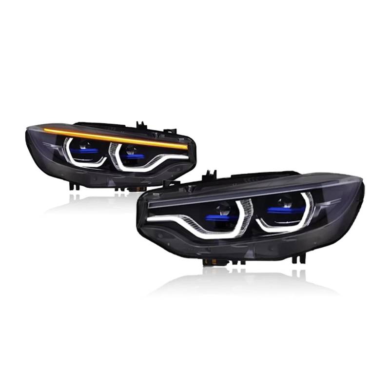 CBXPXVXP Autoscheinwerfer Kompatibel for BMW 4er F32 2013-2019 Autolampen Tagfahrlicht Dynamische Blinker Autozubehör(2016-2019 white) von CBXPXVXP