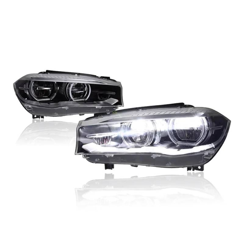 CBXPXVXP Autoscheinwerfer Kompatibel for BMW X5 F15 X6 F16 2014-2018 Autolampen Tagfahrlicht Dynamische Blinker Autozubehör von CBXPXVXP