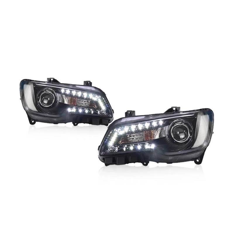 CBXPXVXP Autoscheinwerfer Kompatibel for Chrysler 300C 2011-2017 Autolampen Tagfahrlicht Dynamische Blinker Autozubehör von CBXPXVXP