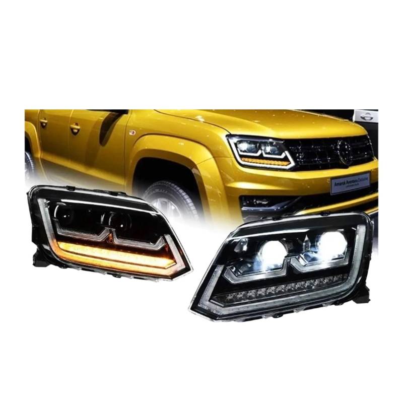 CBXPXVXP Autoscheinwerfer kompatibel for VW Amarok 2008–2020 DRL 12 V H7 Bi Xenon Lampen Nebelscheinwerfer Werkzeuge 2 Stück Amarok Autos Zubehör(LHD) von CBXPXVXP