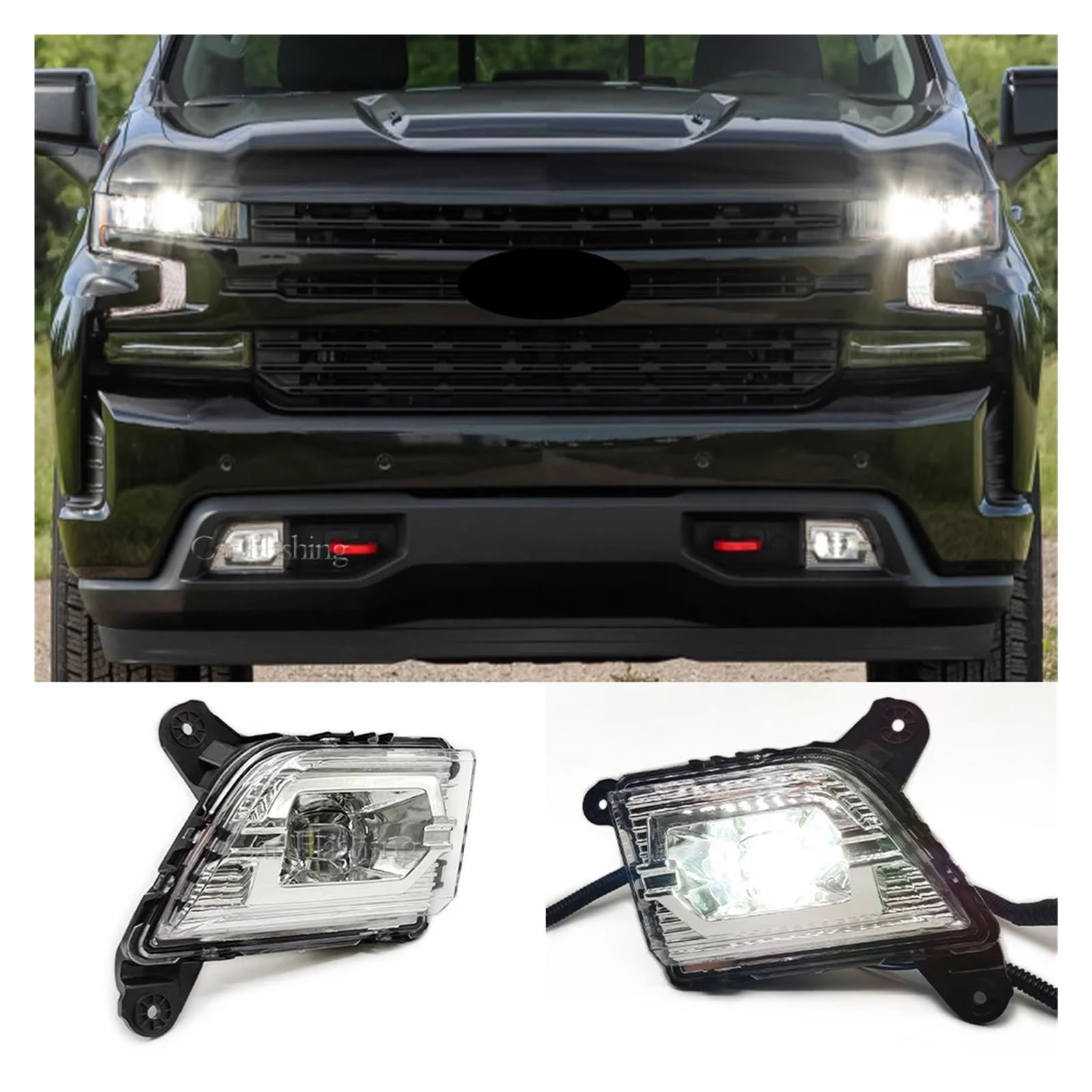 CBXPXVXP Nebel Licht Tagfahrlicht Lampe DRL Daylights Front Stoßstange Kompatibel for Chevy Silverado 2019 2020 2021 CBXPXVXP Nebel Licht Tagfahrlicht Lampe DRL Daylights Front Stoßstange Kompatibel for Chevy Silverado 2019 2020 2021 von CBXPXVXP