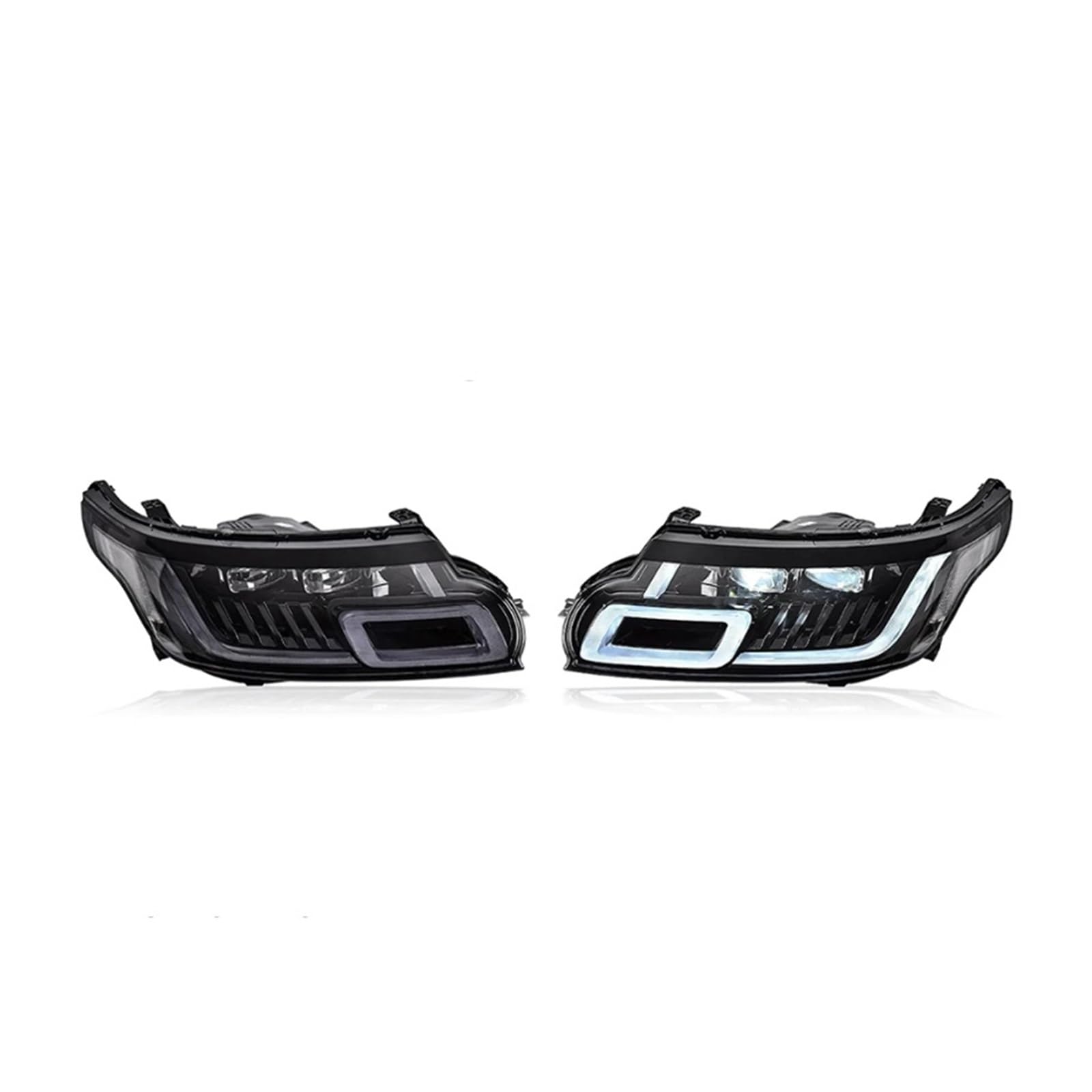 CBXPXVXP Scheinwerfer DRL Dynamische Drehscheinwerferbaugruppe Kompatibel for Land Rover Range Rover Sport L494 14-17 Upgrade 18 Frontscheinwerfer(LHD,2 lens 2pcs) von CBXPXVXP
