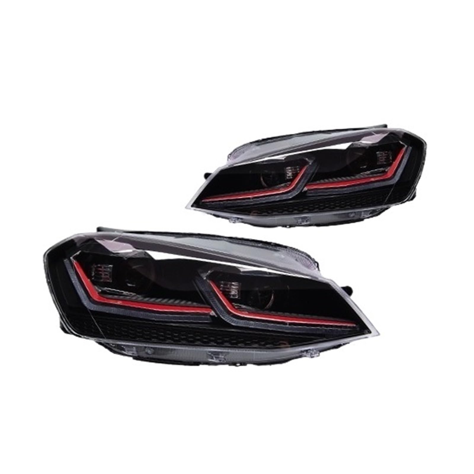 CBXPXVXP Scheinwerfer Kompatibel for VW Golf 7.5 Gti 2018-2020 Golf 7.5 Scheinwerfer Auto Styling DRL Signal Projektor Objektiv Auto Zubehör(7 Wire Right B,RHD) von CBXPXVXP