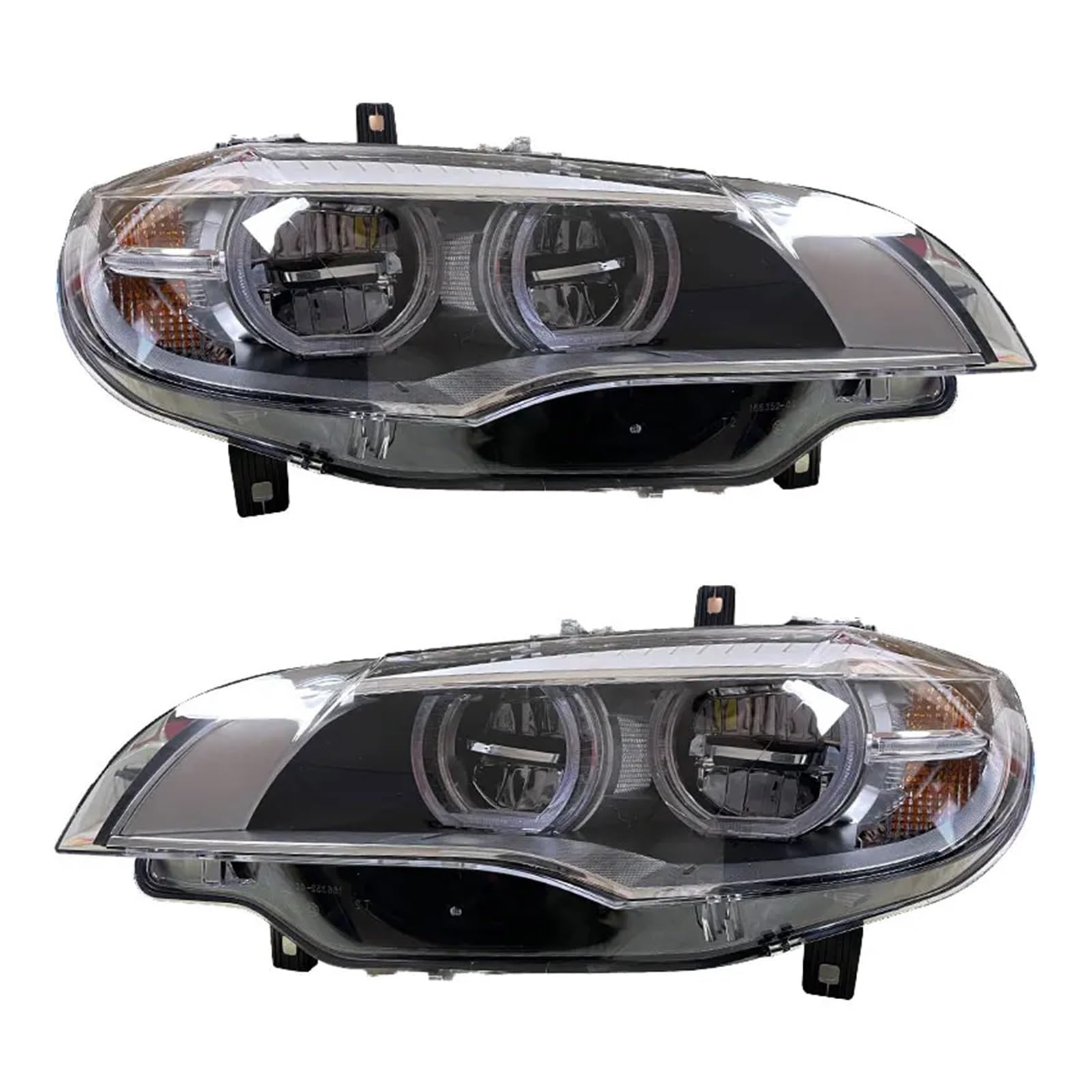 CBXPXVXP Scheinwerfer Montage Kompatibel for BMW X6 E71 2008-2014 Geändert Angel Eye Scheinwerfer Tagfahrlicht Lampe Blinker(LHD_WITH AFS) von CBXPXVXP