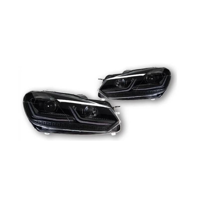 CBXPXVXP Scheinwerfer kompatibel for VW Golf 6 Scheinwerfer 2009–2012 Golf 6 Scheinwerfer DRL Signallampe Hid Bi Xenon Autozubehör von CBXPXVXP