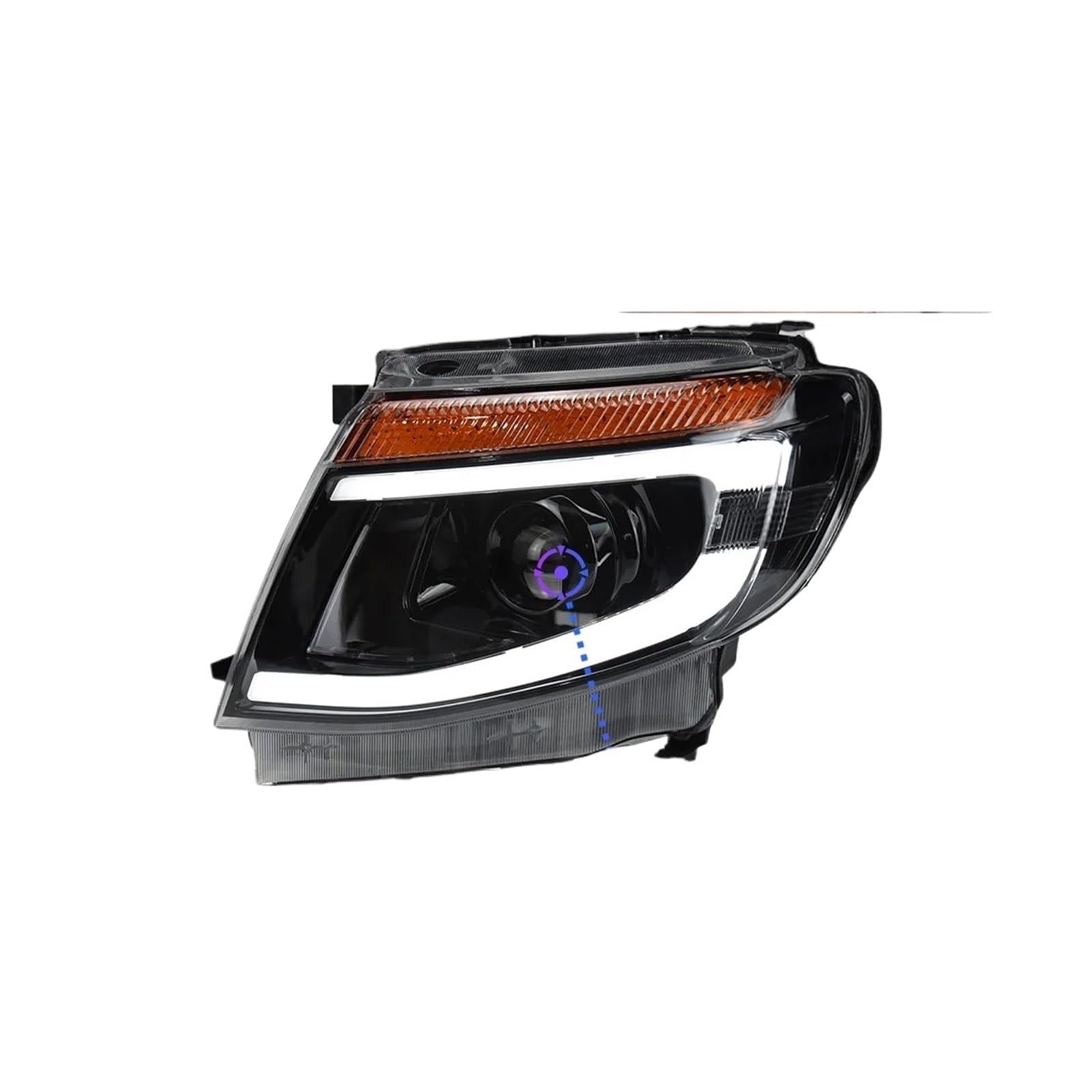 CBXPXVXP Scheinwerfer kompatibel mit Ranger T6 Scheinwerfer 2012–2014 Scheinwerfer Ranger T6 DRL Blinker Angel Eye Projektorlinse von CBXPXVXP