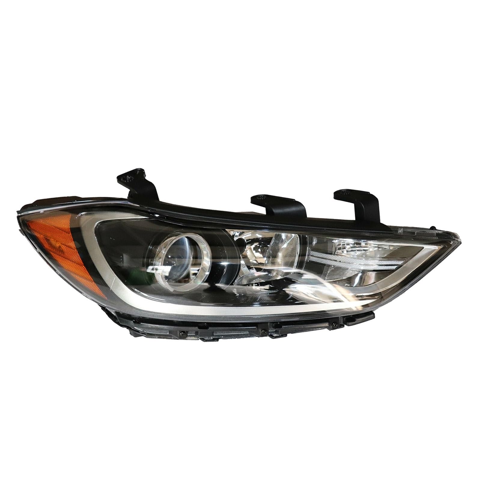 CBXPXVXP Scheinwerferbaugruppe kompatibel for Hyundai Elantra Halogen 2017 2018 Scheinwerfer Scheinwerfer links oder rechts schwarz(Right) von CBXPXVXP