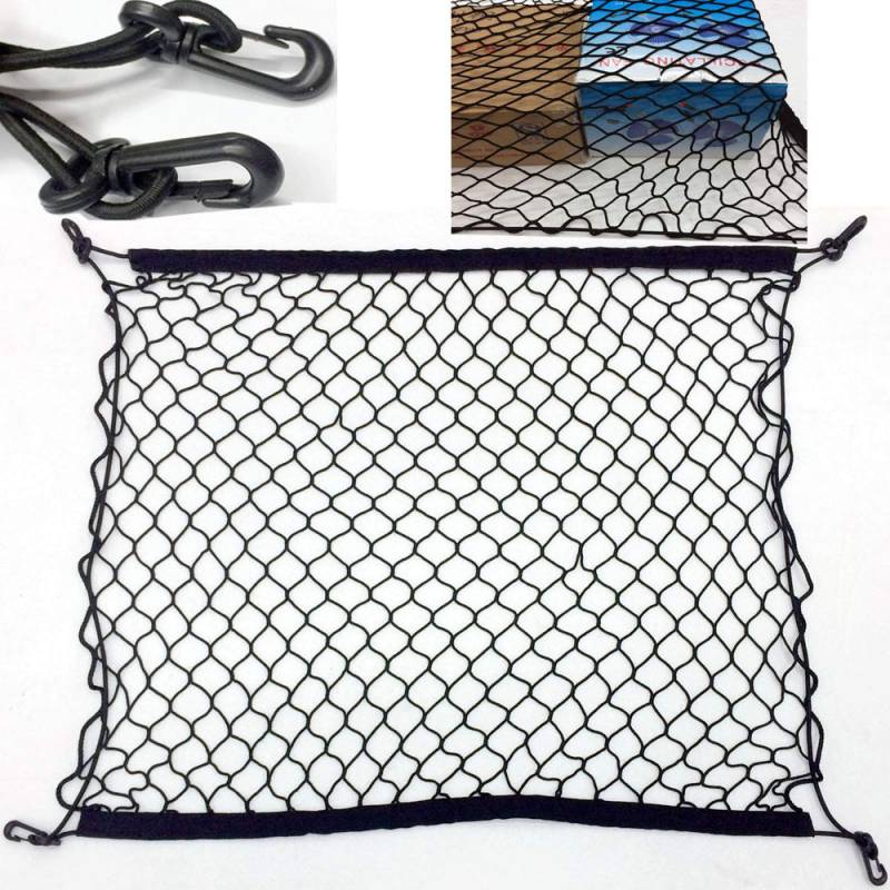 4 Haken Kofferraum Gepäcknetz Mesh Aufbewahrungsorganizer, 70 x 70 cm（27.5x27.5in） Autonetz,Für Cadillac XT6 2019 2020 2021 von CcacHe