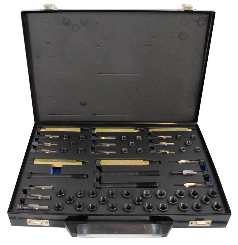 CCLIFE Reparatursatz für Glühkerzengewinde M8 - M9 - M10 - M12, Glühkerzen Gewinde Reparatur Set, Zündkerzengewinde Reparatursatz - DIB von CCLIFE