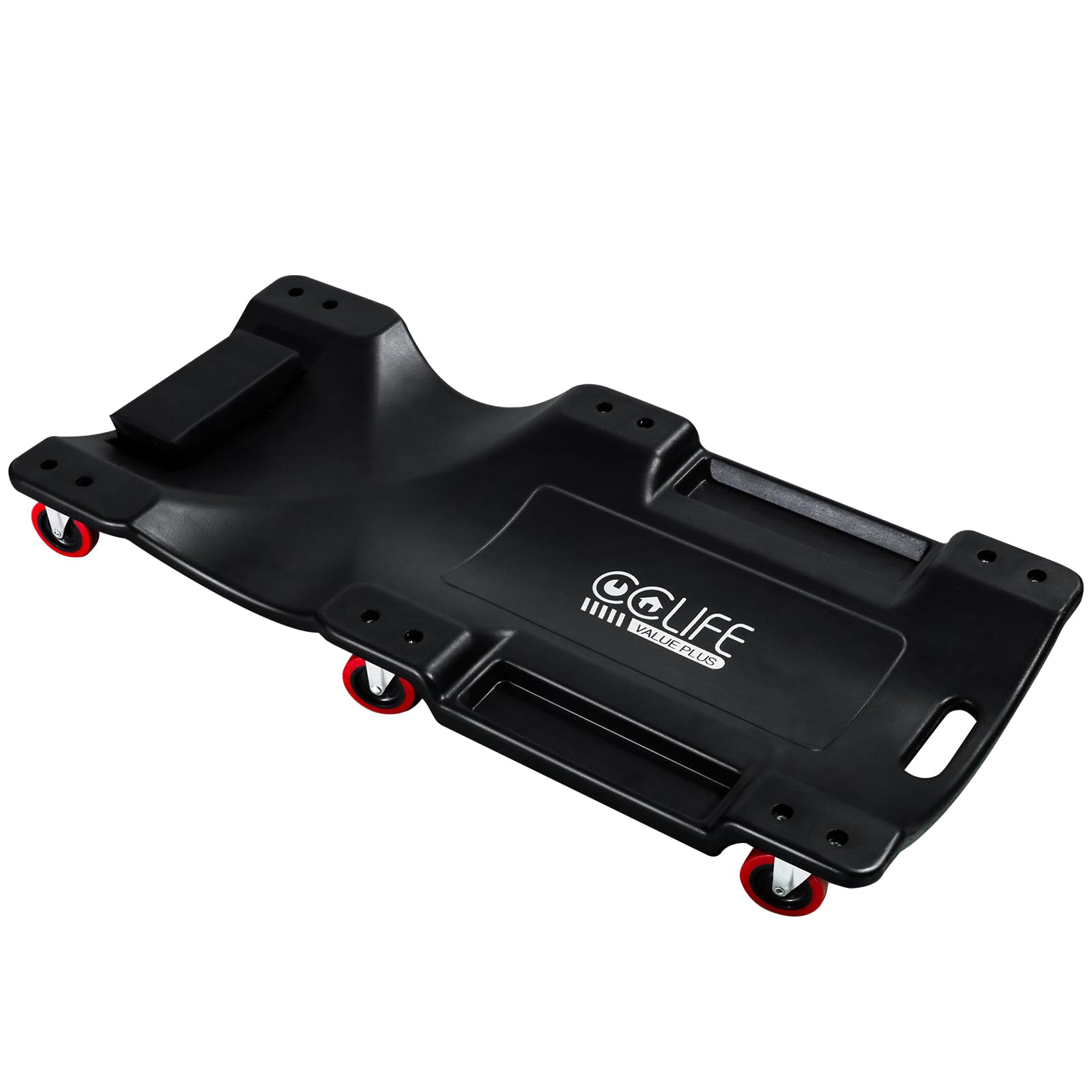CCLIFE Rollbrett KFZ Werkstatt Rollliege 102 * 48 * 12cm Montagerollbrett Werkstattliege, Tragkraft 200kg mit Kopfstütze 6 Rollen Werkzeugablagen CCLIFE Rollbrett KFZ Werkstatt Rollliege 102 * 48 * 12cm Montagerollbrett Werkstattliege, Tragkraft 200kg mit Kopfstütze 6 Rollen Werkzeugablagen von CCLIFE